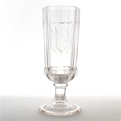 Terre Haute Anton Mayers Lager Beer Pre-Pro Fluted Embossed Goblet