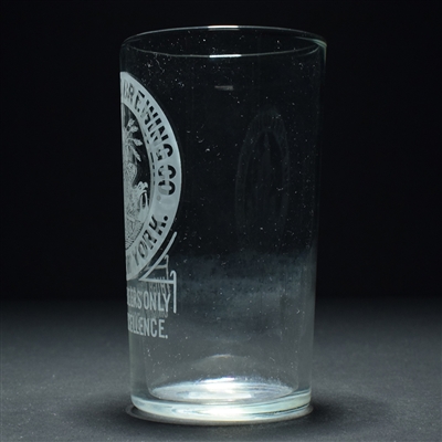 West End Brewing Co Etched Drinking Glass 1 of 2