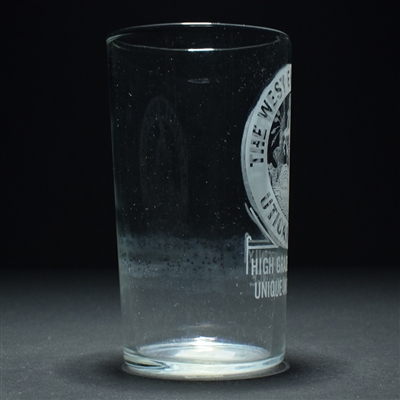 West End Brewing Co Etched Drinking Glass 1 of 2