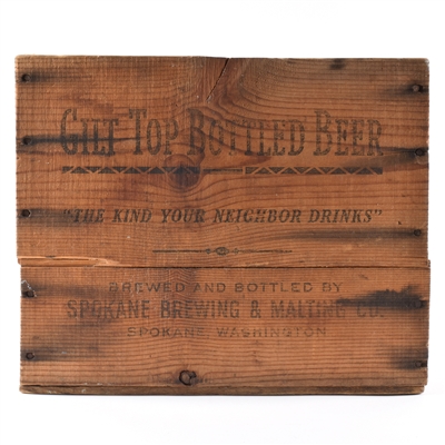 Gilt Top Bottled Beer Pre-Prohibition Wood Case
