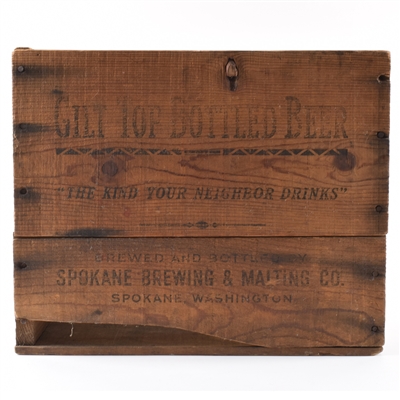 Gilt Top Bottled Beer Pre-Prohibition Wood Case