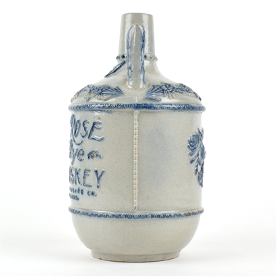 White Rose Rye Whiskey Pre-Pro Stoneware Jug