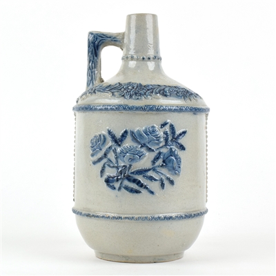 White Rose Rye Whiskey Pre-Pro Stoneware Jug