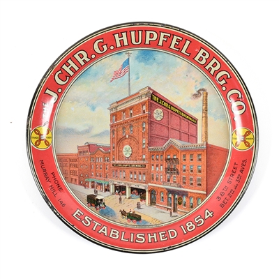Hupfel Brewing Pre-Prohibition Factory Scene Tip Tray