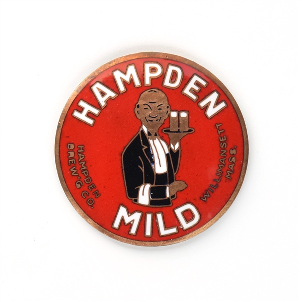 Hampden Mild 1930s Enameled Tap Knob Insert SHARP