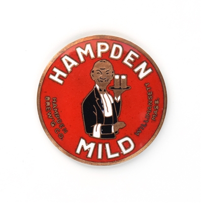 Hampden Mild 1930s Enameled Tap Knob Insert SHARP