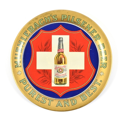 Muehlebachs Pilsener Beer Pre-Prohibition Tip Tray