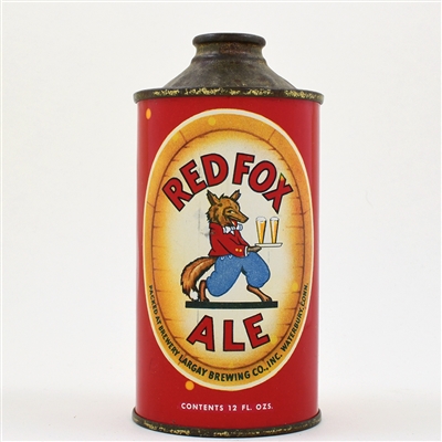 Red Fox Ale Cone Top 180-24 RARE CLEAN