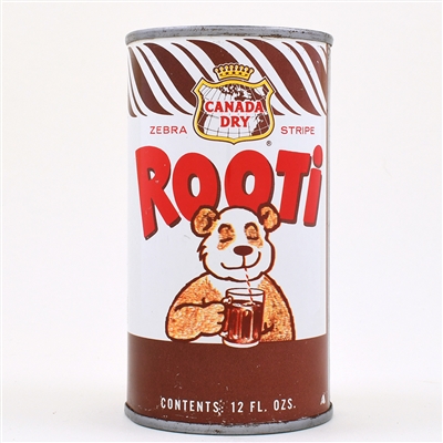 Rooti Root Beer Soda Flat Top Canada Dry NEAR MINT