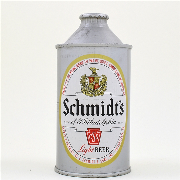 Schmidt Beer Flat Bottom Cone Top DULL GOLD L185-4 UNLISTED