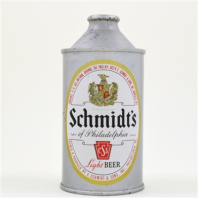 Schmidt Beer Flat Bottom Cone Top DULL GOLD L185-4 UNLISTED