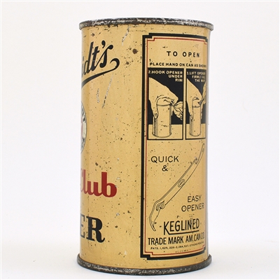 Schmidts City Club Beer Instructional Flat Top 130-1 OI 743