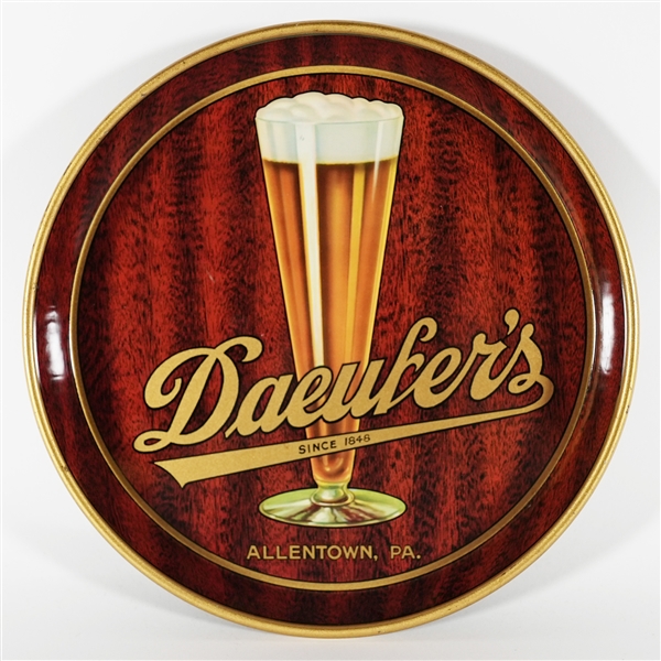 Daeufers Since 1848 Allentown PA Beer Serving Tray OUTSTANDING