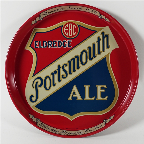 Eldredge Portsmouth Ale Brewers Since 1870 Tray MINTY