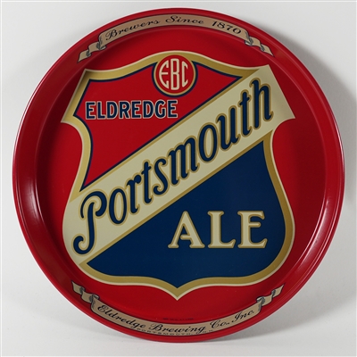 Eldredge Portsmouth Ale Brewers Since 1870 Tray MINTY