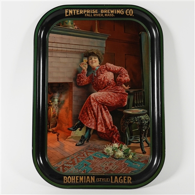 Enterprise Brewing Bohemian Style Lager Pre-Prohibition Tray ULTRA RARE INCREDIBLE