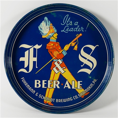 F And S Fuhrmann Schmidt Brewing Beer Ale Shamokin Tray
