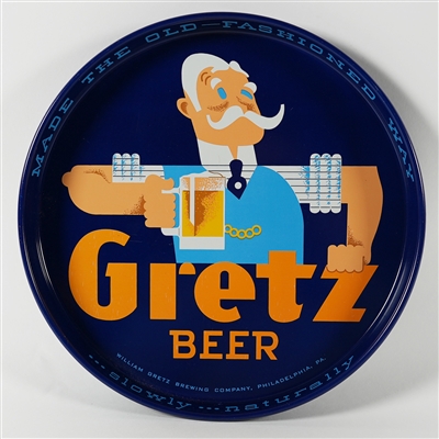 Gretz Beer Made The Old Fashioned Way Slowly Naturally Tray EXCEPTIONAL