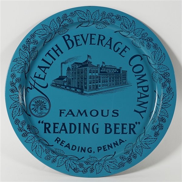Health Beverage Company Famous Reading Beer Tray