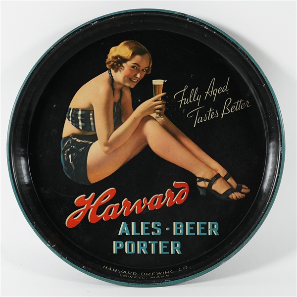 Harvard Ales Beer  Porter Fully Aged Tastes Better Tray EXCELLENT
