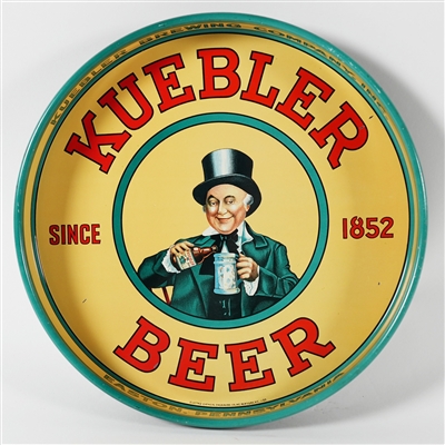 Kuebler Beer Since 1852 Tray EXCELLENT