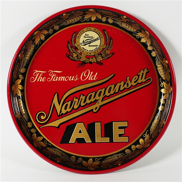 Narragansett Famous Old Ale Tray EXCELLENT