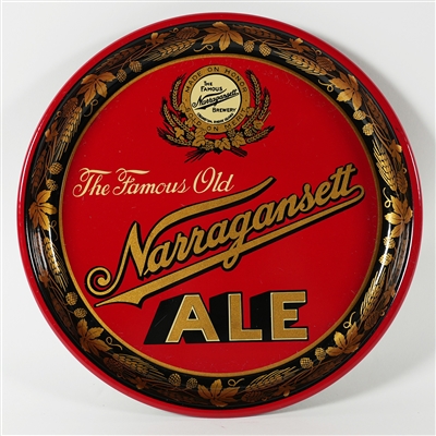 Narragansett Famous Old Ale Tray EXCELLENT
