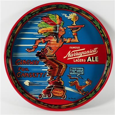 Narragansett Gangway For Gansett Dr Seuss Theodor Geisel Tray EXCEPTIONAL