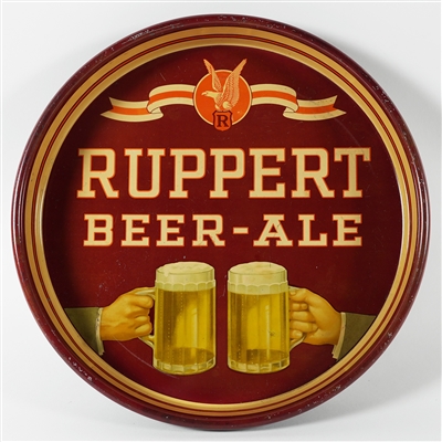 Ruppert Beer Ale Cheering Mugs Tray