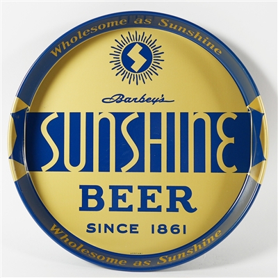 Sunshine Barbeys Beer Since 1861 Wholesome Sunshine Tray OUTSTANDING