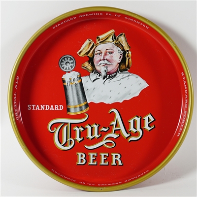 Tru Age Beer Standard Brewing Scranton Crystal Ale Tray EXCELLENT