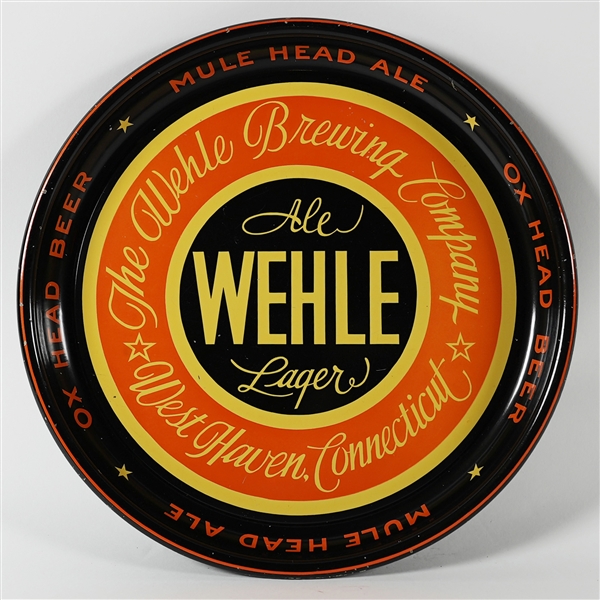 Wehle Ale Lager Mule Head Ale Ox Head Beer Tray MINTY