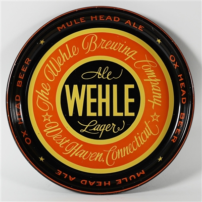 Wehle Ale Lager Mule Head Ale Ox Head Beer Tray MINTY