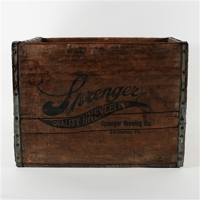 Sprenger Quality Unexcelled Red Rose Beer Crate