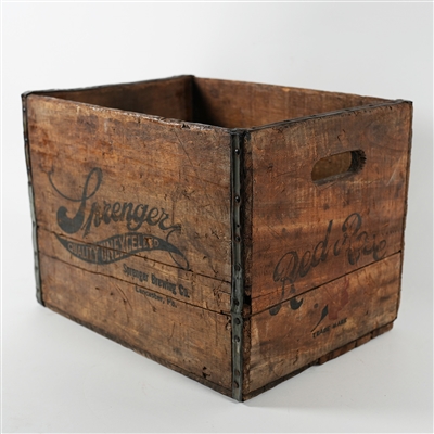 Sprenger Quality Unexcelled Red Rose Beer Crate