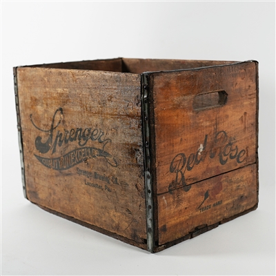 Sprenger Quality Unexcelled Red Rose Beer Crate